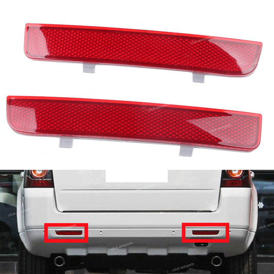 2x Rear Left+Right Bumper Red Reflector Light Fit for Land Rover for Range Rover LR2