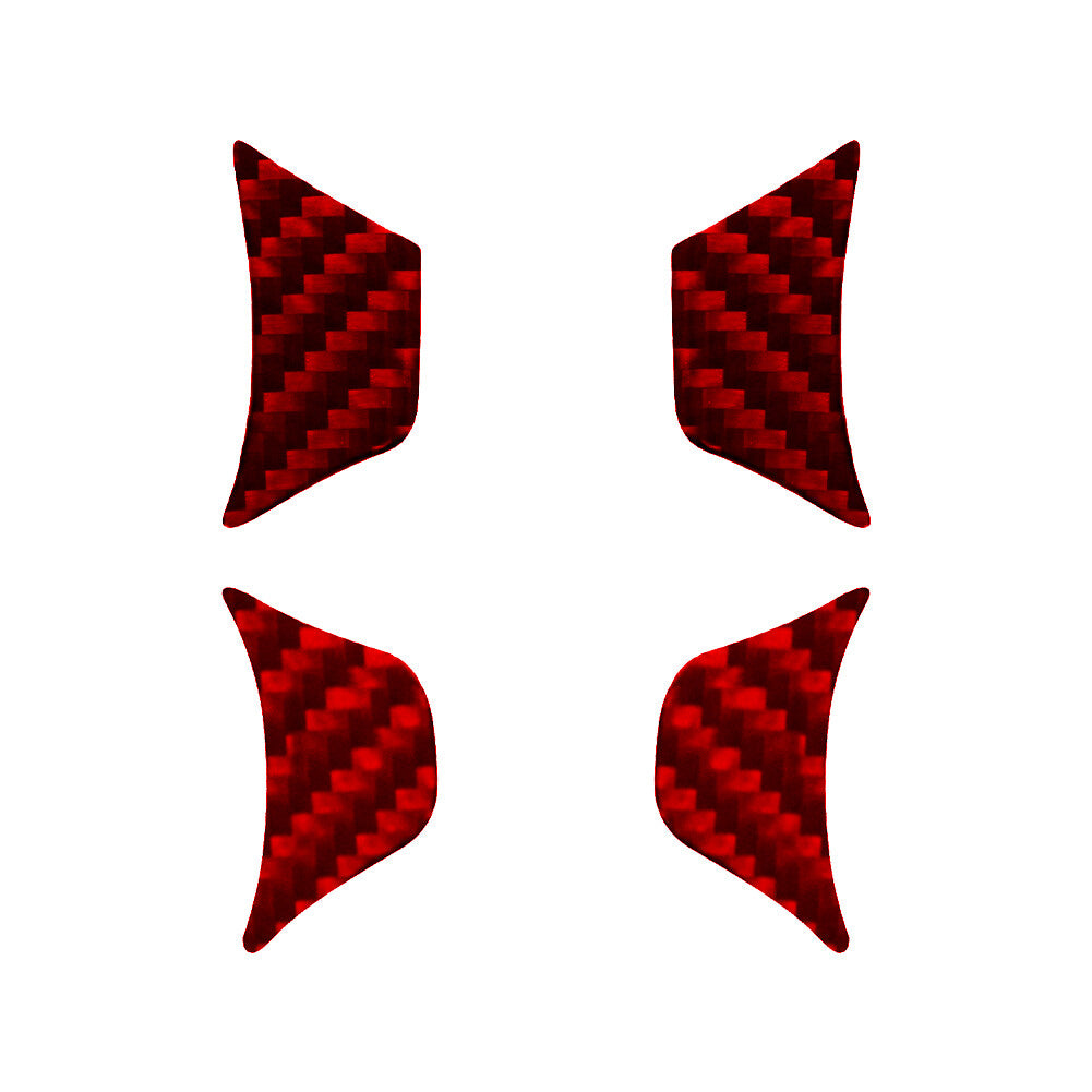 4X Red Carbon Fiber Cup Holder Inner Cover Trim for Honda Ridgeline 2017-2020