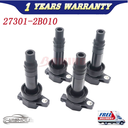 4PCS Ignition Coil UF636 Fits for Hyundai 2010 2011 for Kia Soul 1.6 L4 27301-2B010