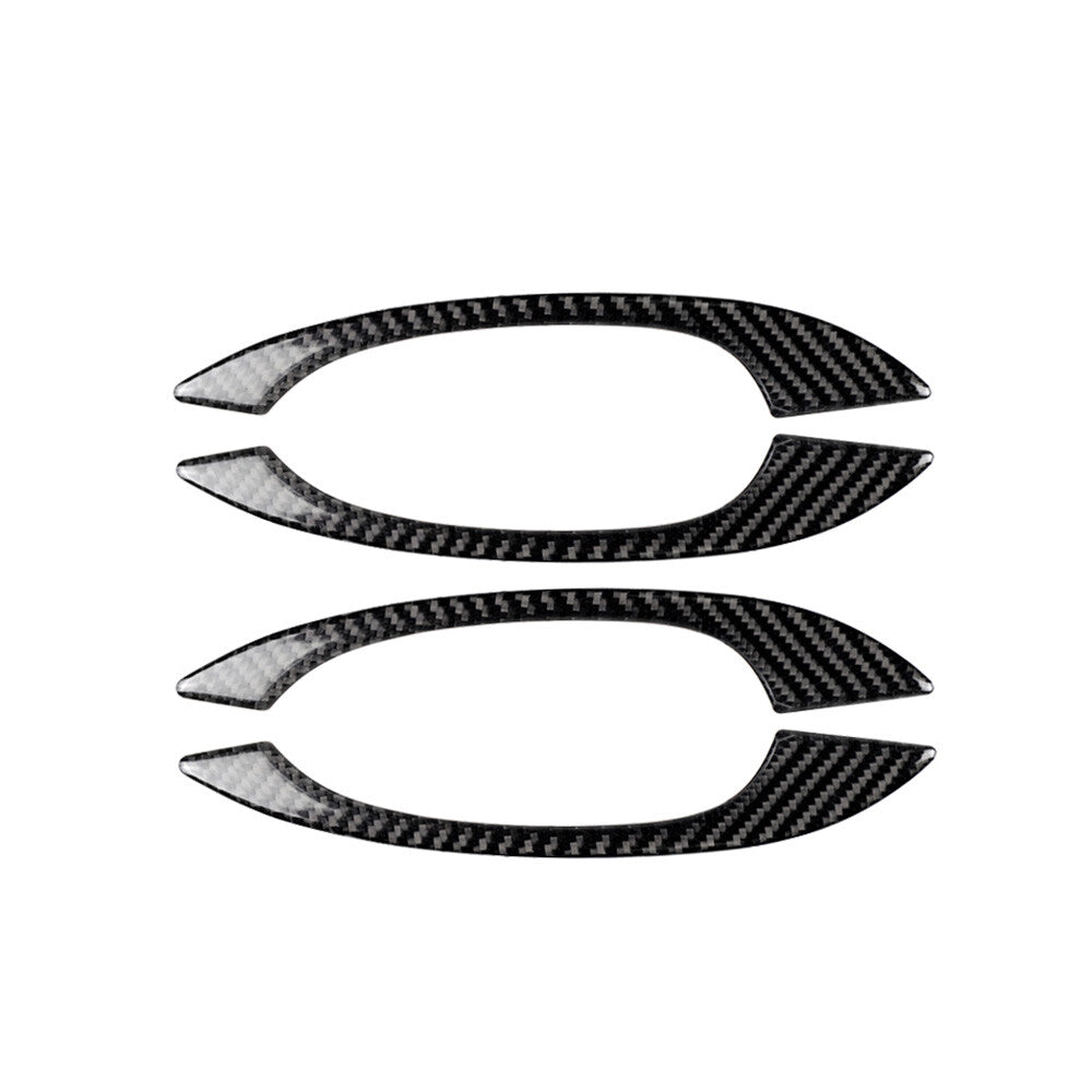 Carbon fiber exterior door handle cover decals suitable for Porsche Macan 2014 - 2019