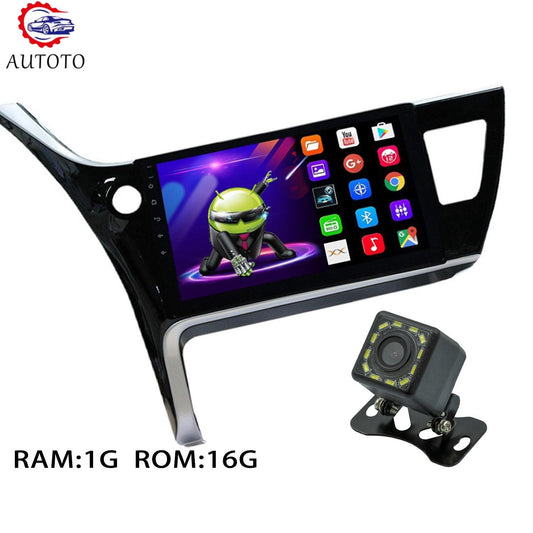 10.1 Car GPS Navi WiFi Player Stereo Radio Android for Toyota for Corolla 2017 1.8L