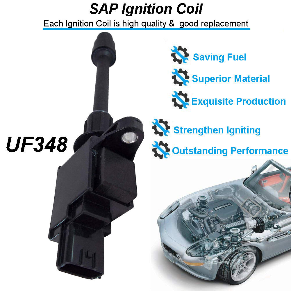 6pcs Front Rear Ignition Coil for Nissan Maxima for Infiniti I30 00-01 UF348 UF363