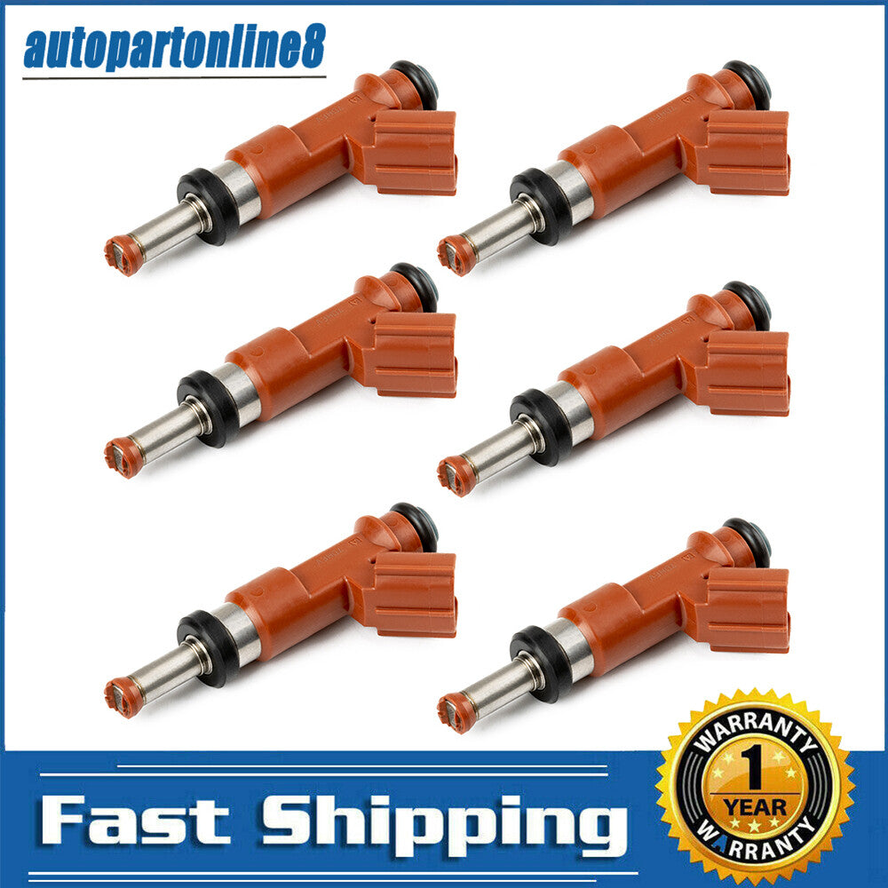 6pcs Fuel Injectors for Toyota for Sienna 2007-2010 for Toyota for Avalon 2005-2012 3.5L