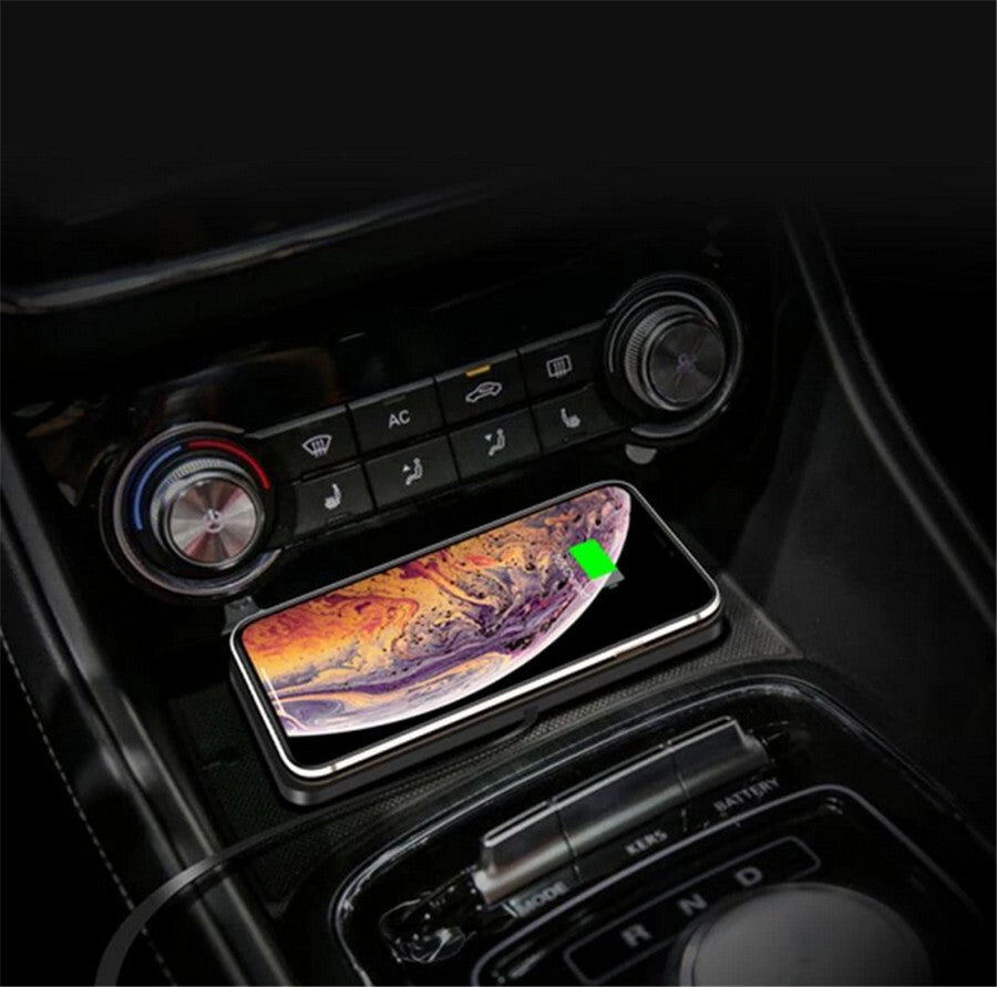 10W Car Wireless Phone Charger Pad Fast Charge Mat Non-slip For Apple iPhone
