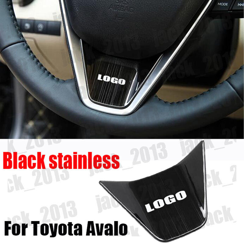 for Toyota for Avalon 2019-2023 Black steel Steering Wheel Button decor Cover trim