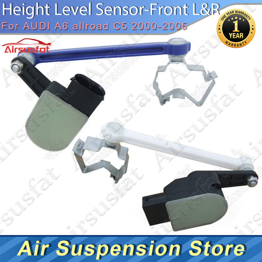 2x Front LR Suspension Height Level Sensor Fit for Audi A6 Allroad C5 2000-2005