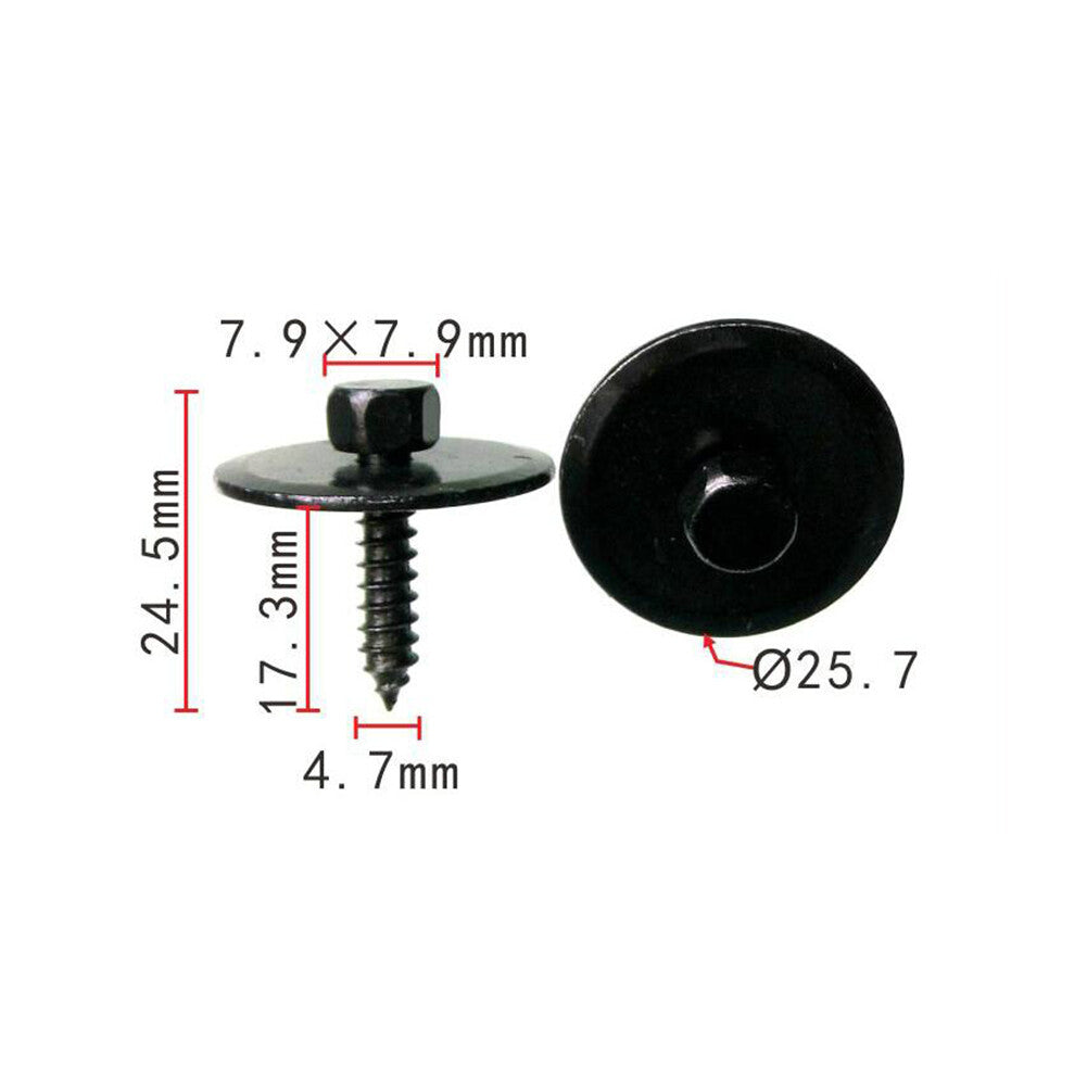 10 Car Bumper Engine Undertray Splash Guard Hex Screws for Mercedes