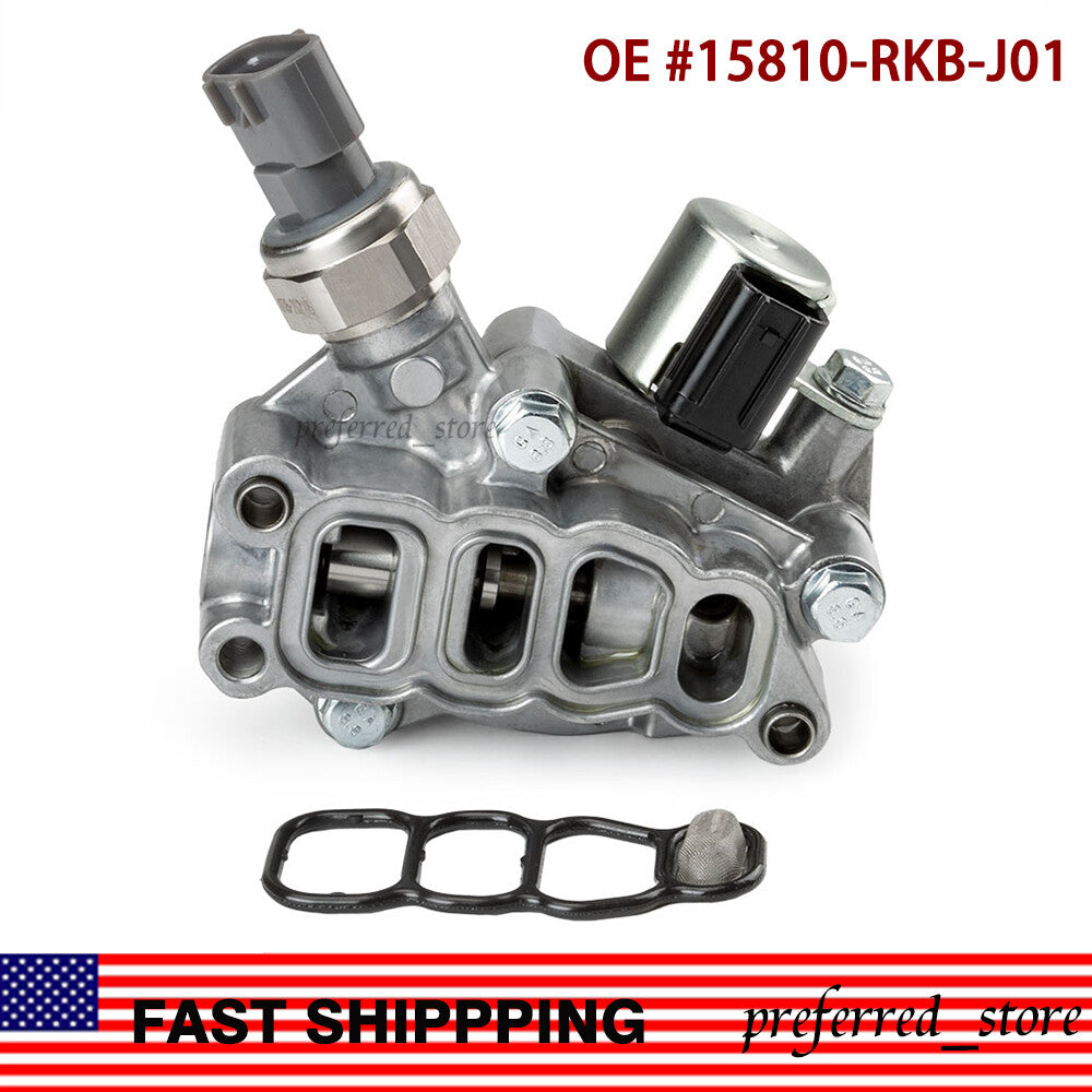 15810-RKB-J01 Vtec Solenoid Spool Valve W/Gasket for Honda Pilot Accord Odyssey