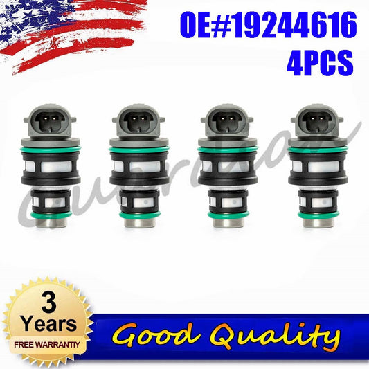 4PCS Fuel Injector 19244616 for Chevrolet Beretta Cavalier for Buick Century for Isuzu