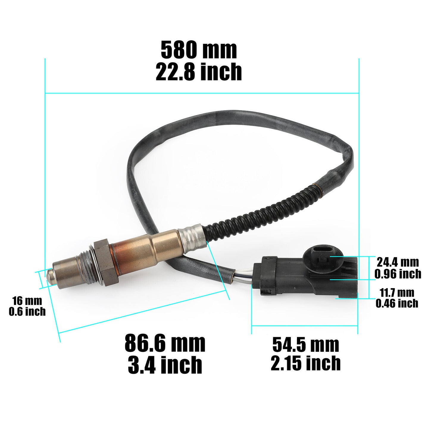 Downstream Left Oxygen Sensor For 03-06 for Hyundai Santa Fe 2.7L, 03-08 Tiburon 2.7L