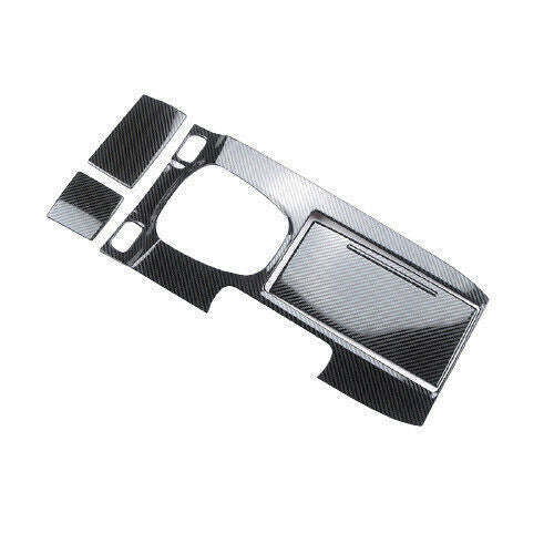 Console Gear Shift Frame Cover Trim for Honda Accord 08-2013 Steel Carbon Fiber
