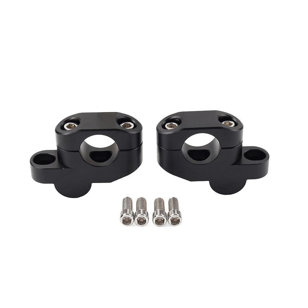 1 25mm Offset Handlebar Clamp Mount Riser Black Fit for Suzuki for Yamaha for Kawasaki