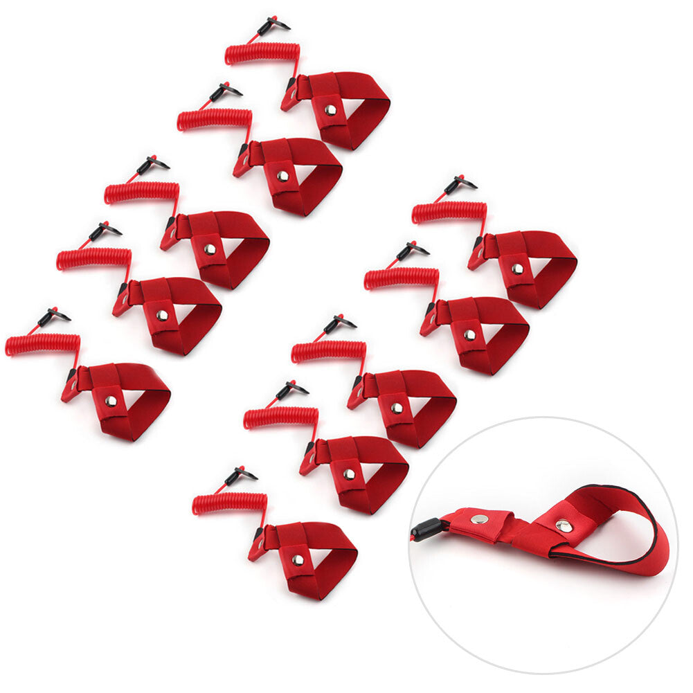 10PCS Stop Kill Key Floating Safety Wrist Lanyard for Yamaha Jet Ski Wave Runner