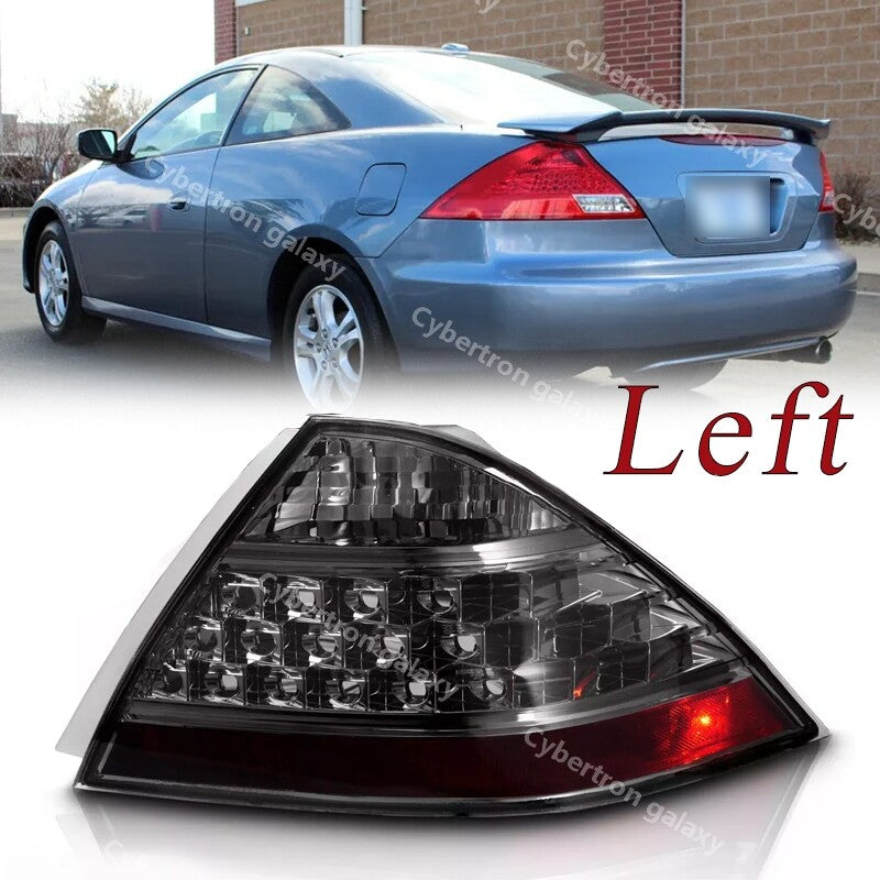 Left For 2006 2007 for Honda Accord LX/EX/EXL Sedan Smoke Rear Brake Tail Lights