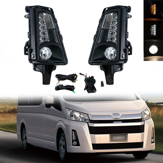 for Toyota Hiace Commuter 2019-2021 Car Front Bumper Foglight LED Halogen Set