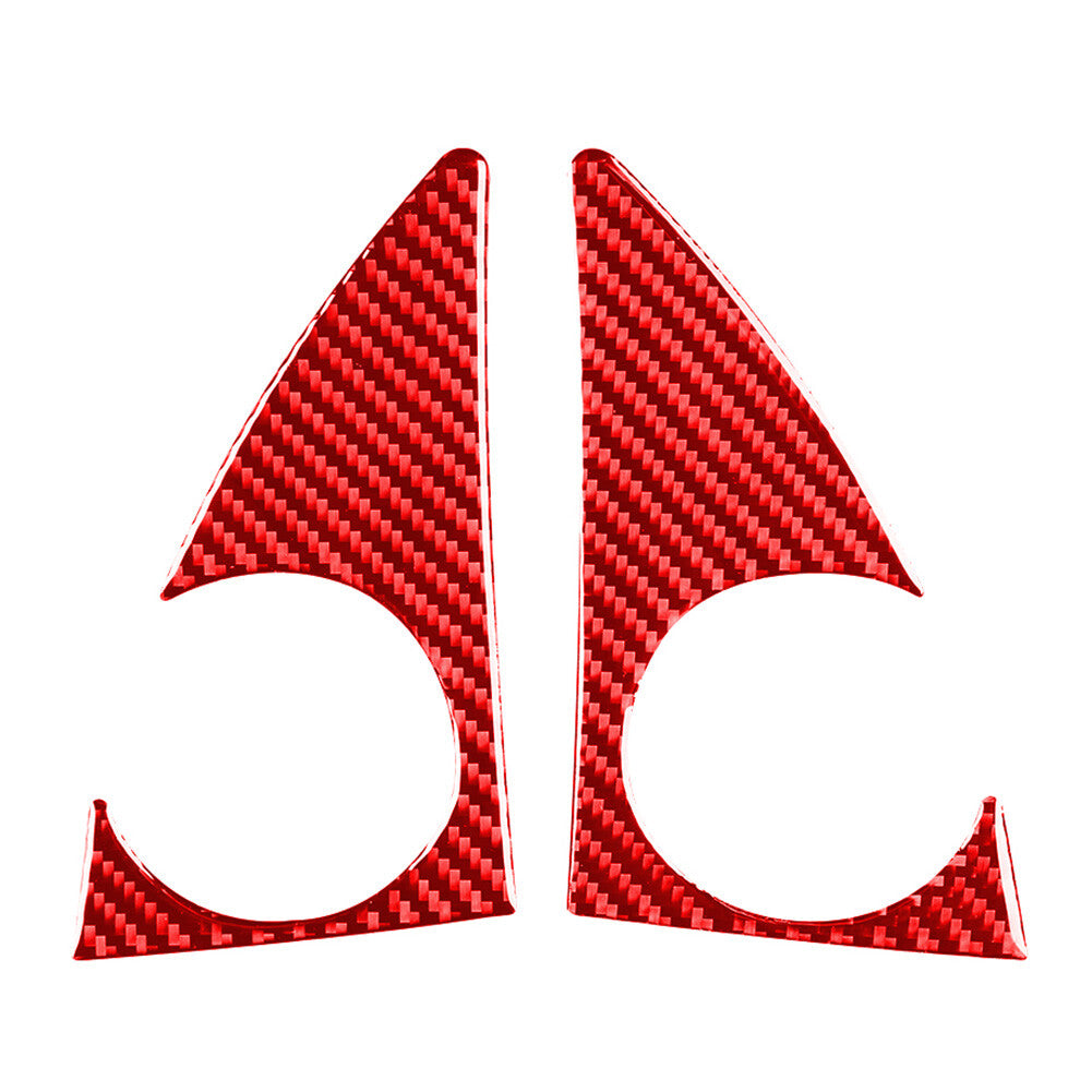 2¢ª A-S?ulen-Lautsprecher-Verkleidung f¨¹r for Toyota Tundra 2014-2021 Kohlefaser-Rot