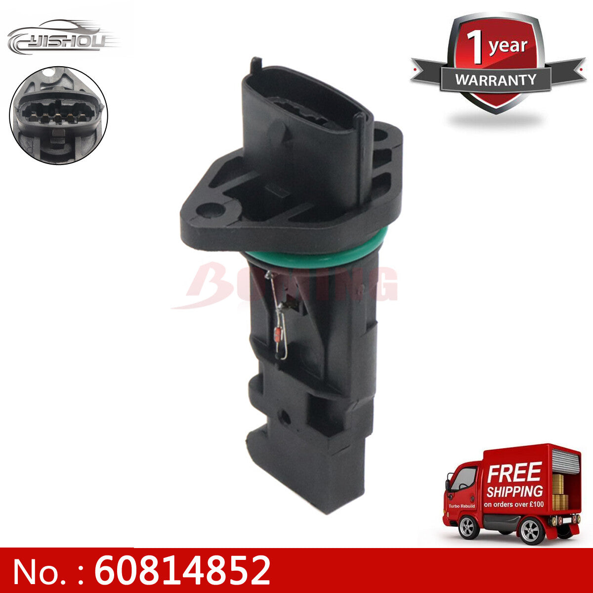 60814852 new MASS Airflow Sensor Meter (MAF) for 1999-2001 for Volvo S80 2.8L Engines