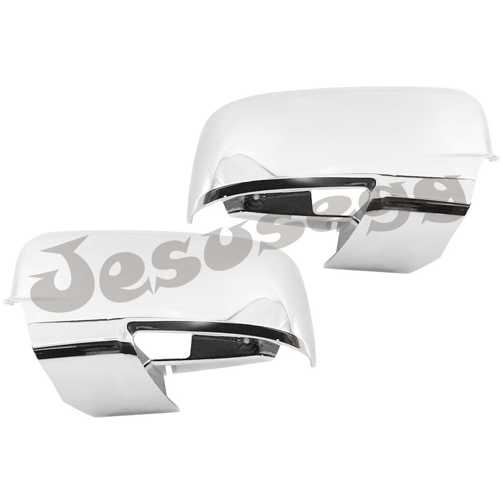 2 Pieces Side View Mirror Cover Cap w/ Turn Signal Hole for Ram 1500 2500 5500