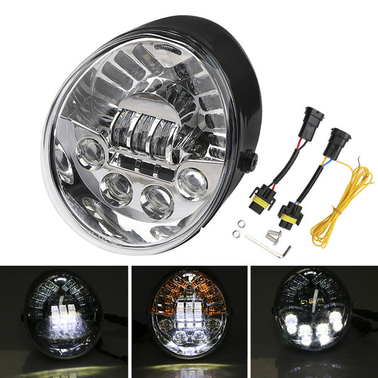 Motorcycle LED Headlights (Hi/Lo) Suitable for Harley Vrod, V-ROD, VRSCA, VRSCB 2002-2017