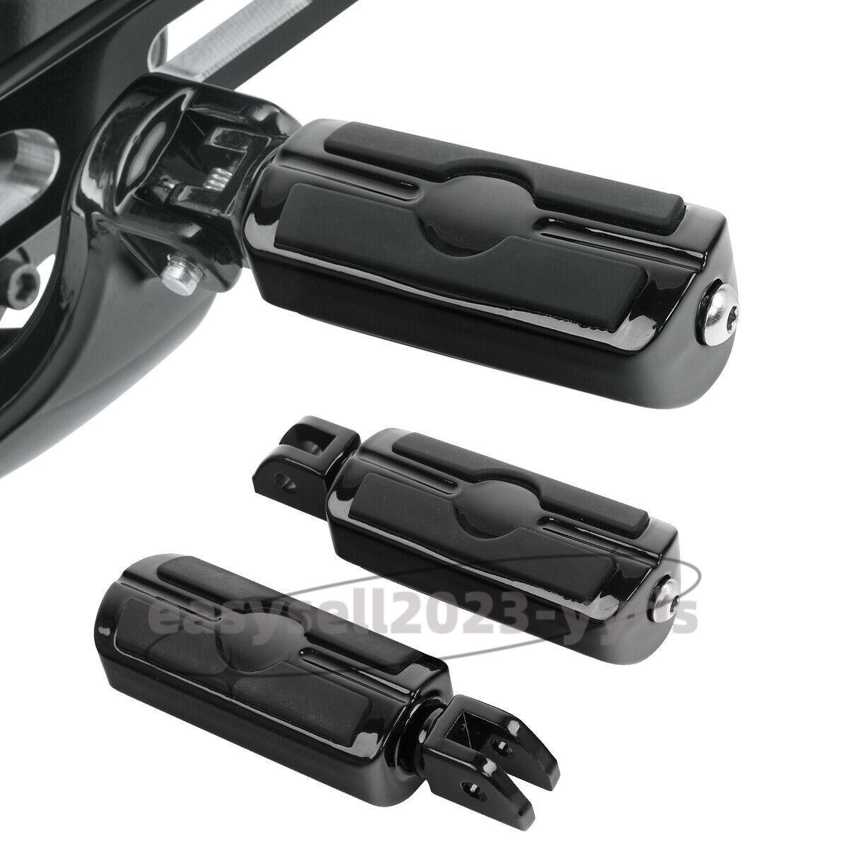 Black Foot Rest Male Mount Foot Pegs Footrest for Harley Softail Breakout Street