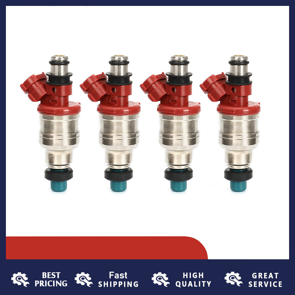 4-pack fuel injectors for Toyota 4Runner pickup truck T100 89-95 22RE 2.4L 23250-35040