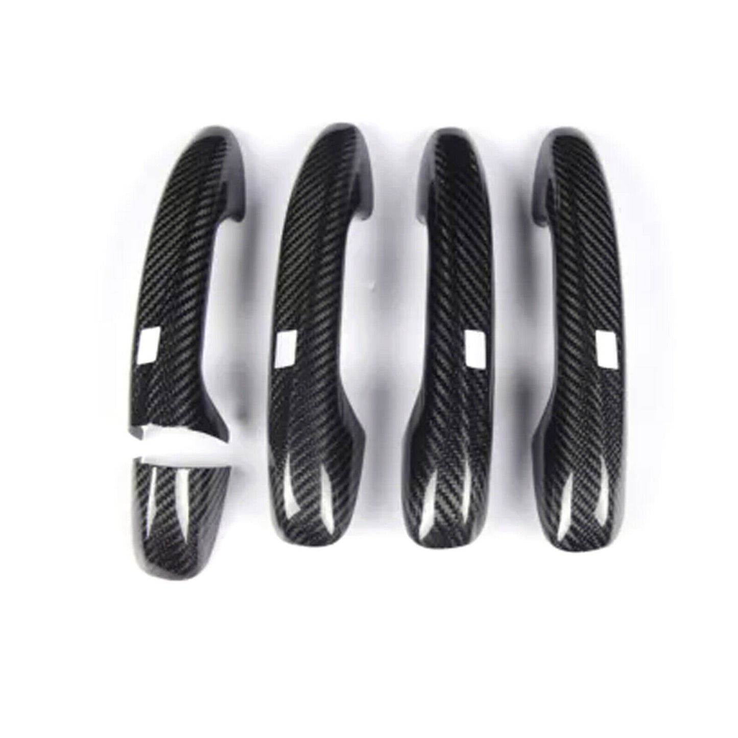 ABS Carbon Fiber Exterior Side Door Handle Cover Trims for Benz GLE GLS 2020-23