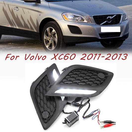 Left Right LED DRL Daytime Light Fog Lamp for Volvo XC60 2011-2013