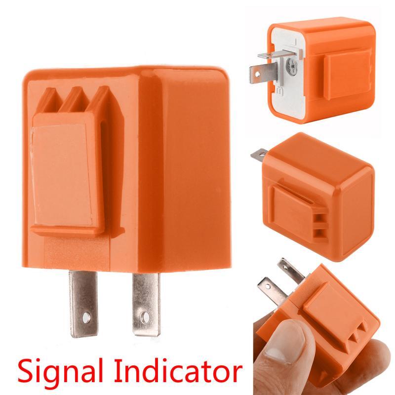 2-Pin Adjustable LED Flasher Relay Turn Signal Blinker 12V Light for Motorcycle