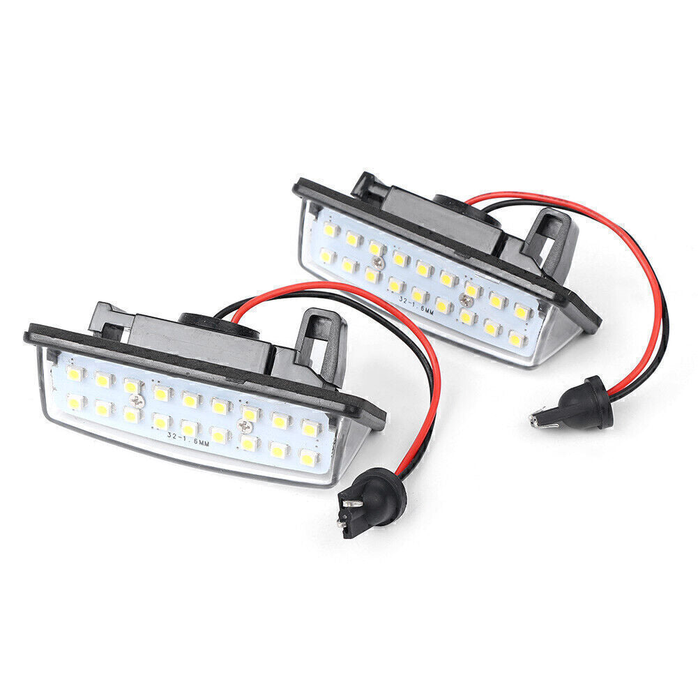 White 18 LED Rear License Plate Light Lamps Fit for Nissan Altima Maxima Murano
