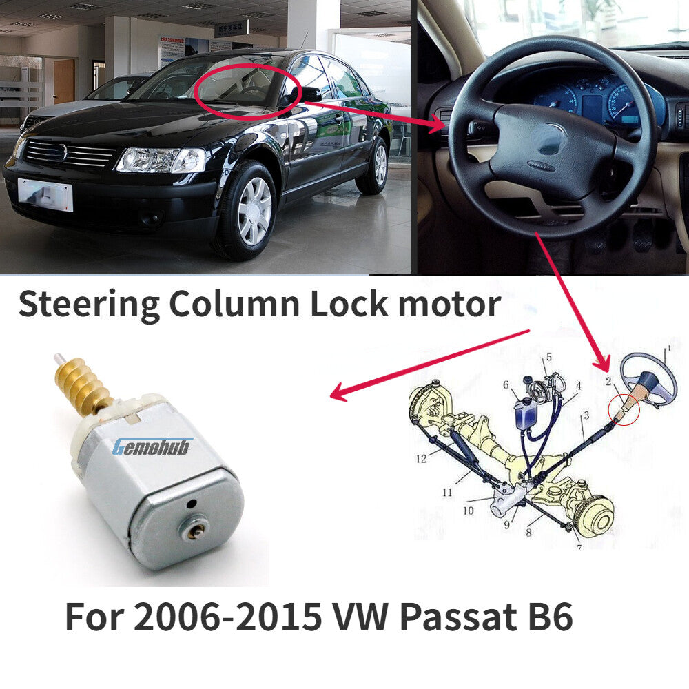 ESL / ESV Steering Column Lock motor for 2006-2015 for VW for Passat B6