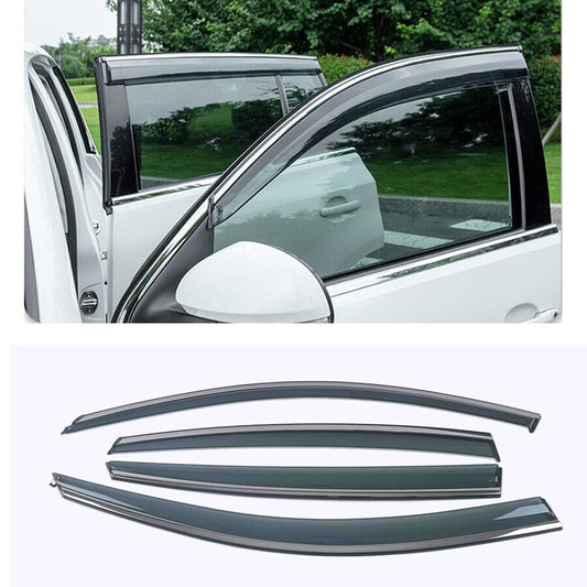 for Volvo S90 2017-2023 Window Visor Vent Shades Sun Rain Guard Deflector trim
