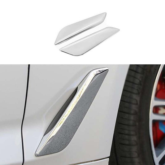 ABS Chrome Cover Trim Front Side Door Fender Fit for BMW 5 Series G30 2018-2022