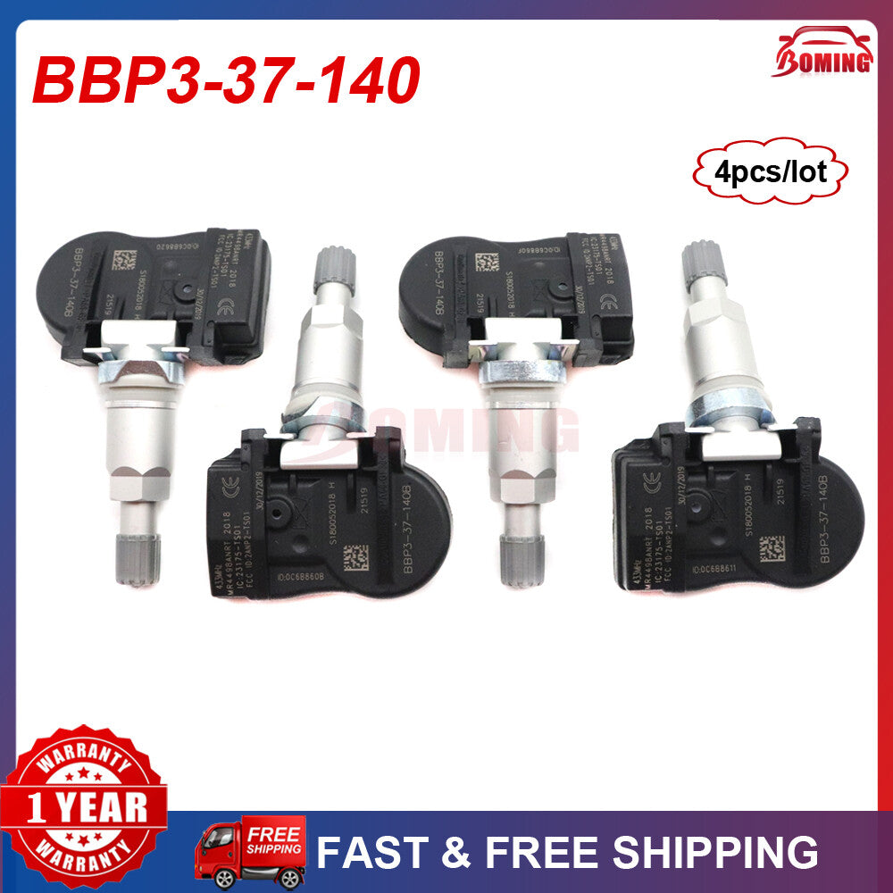 4x Tire Pressure Monitor Sensor TPMS BBP3-37-140 for Mazda CX-9 MX-5 2010-2021