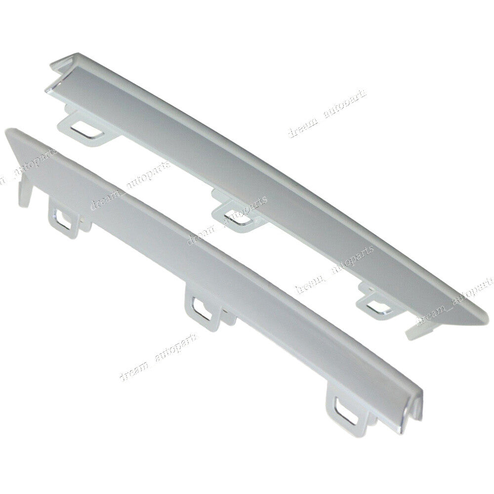 2 Front LHRH Bumper Fog Lamp Grille Molding Chrome Fits 2013-2014 for Cadillac ATS