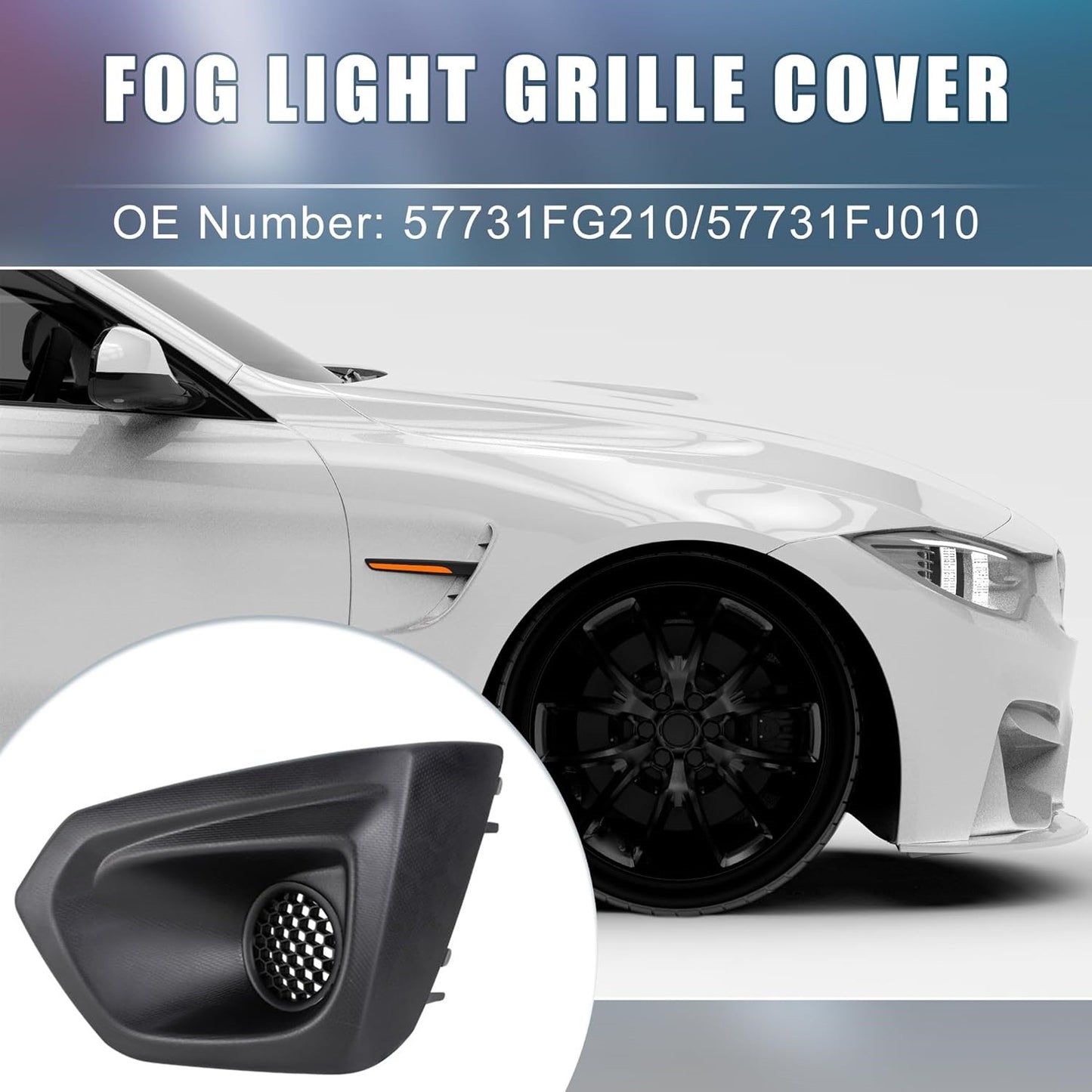 57731FJ010 for Subaru Impreza 2012-2014 Left Front Bumper Fog Light Cover Bezel