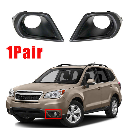 for Subaru Forester 2014-2016 Pair Front Bumper Fog Light Grill Cover Bezels
