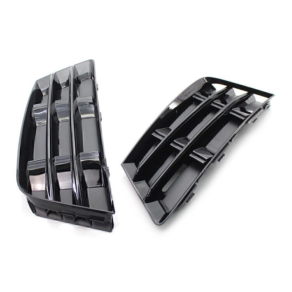 Pair Front Bumper Fog Light Grille Cover Lower for AUDI A4 B9 2016-2018 L+R Side
