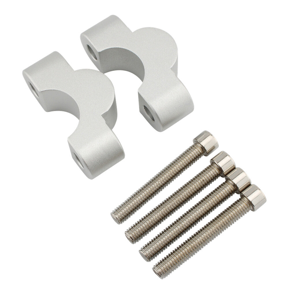 Handlebar Risers Handle Bar Lift Clamp Adapters for BMW S1000XR 2020-23 Silver
