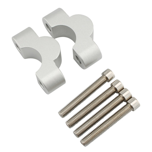Handlebar Risers Handle Bar Lift Clamp Adapters for BMW S1000XR 2020-23 Silver