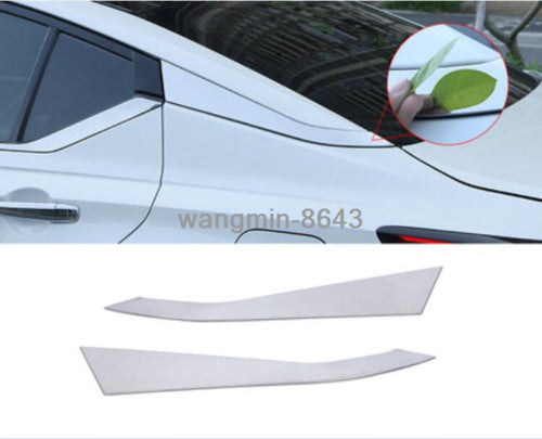 Chrome Rear Window Side Triangle Panel Trims for Nissan Teana Altima 2019-2022