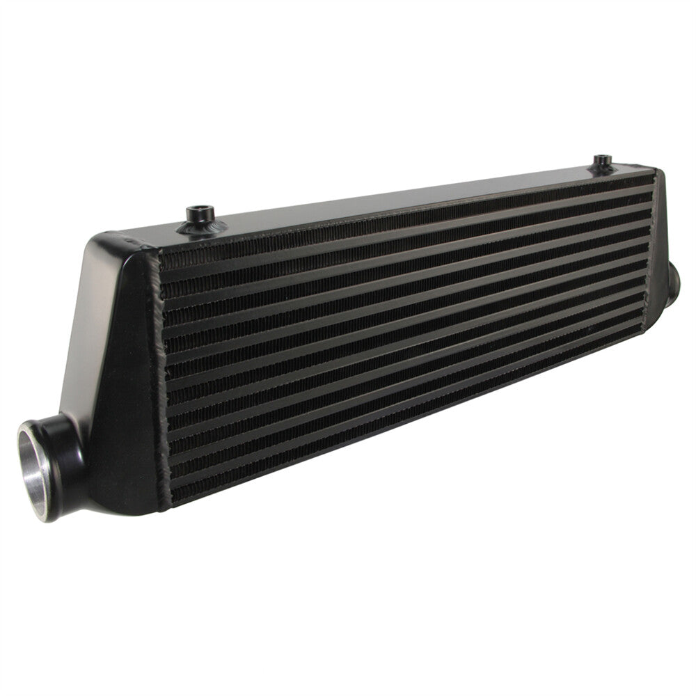 Universal BarPlate Front Mount Intercooler 55018064 FMIC 2.5 In/Outlet Black