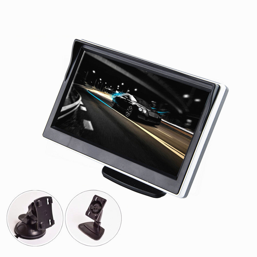 5 TFT LCD Car Rear View Reversing Monitor Fit For Parking Night Vision Camera