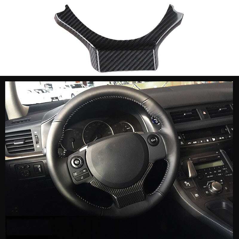 Carbon fiber exterior trim under the steering wheel of a car suitable for LEXUS IS RC NX 2014-2018