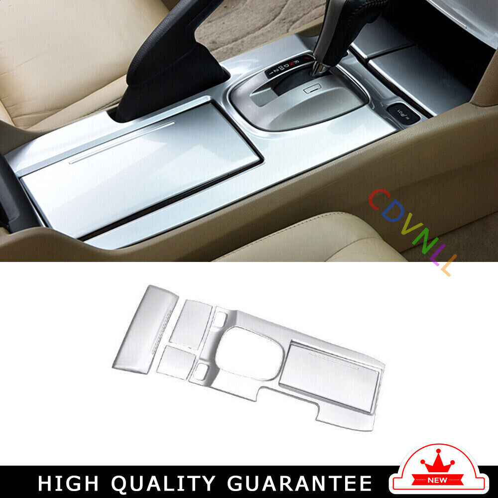 Middle Console Gear Shift Panel Trim for Honda Accord Crosstour 2008-2013 Silver