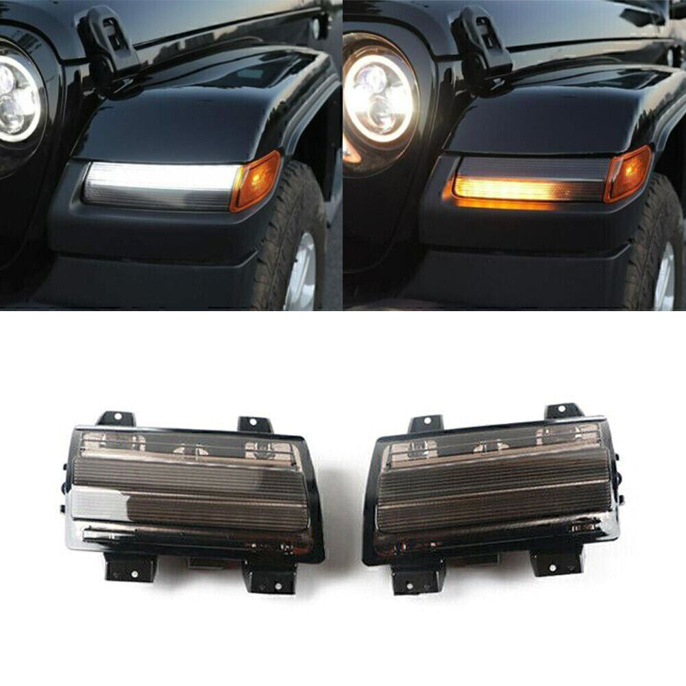 2pcs LED Wheel eyebrow Streamer Turn Signal light for Jeep for wrangler JL 2018-20