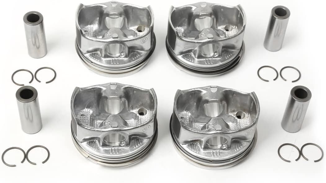 4x Piston Assembly Fit for Mercedes-Benz M254.915 1.5T C260 A2540309400 2540300