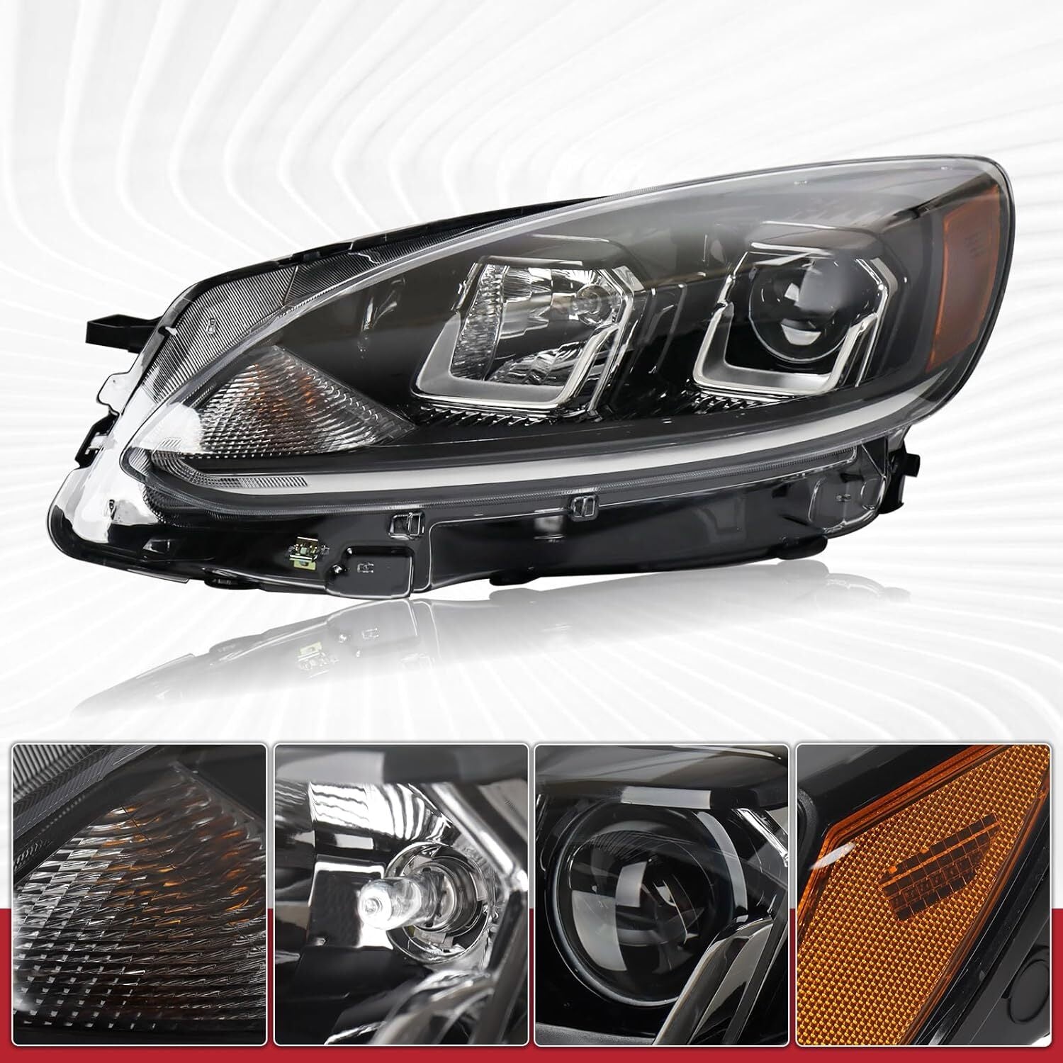 For 2020-2022 for Ford Escape Halogen Headlight Assy w/Bulb LJ6Z13008B Left Driver