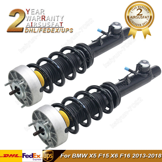 Pair for BMW X5 F15 X6 F16 2013-2018 Front Shock Absorber Strut Assembly W/ ADS