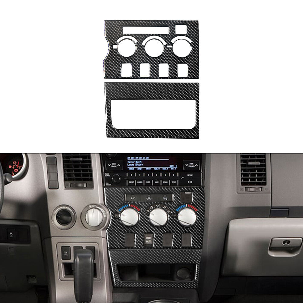 27Pcs Carbon Fiber Interior Full Set Kit Cover Trim for Toyota Tundra 2007-2013