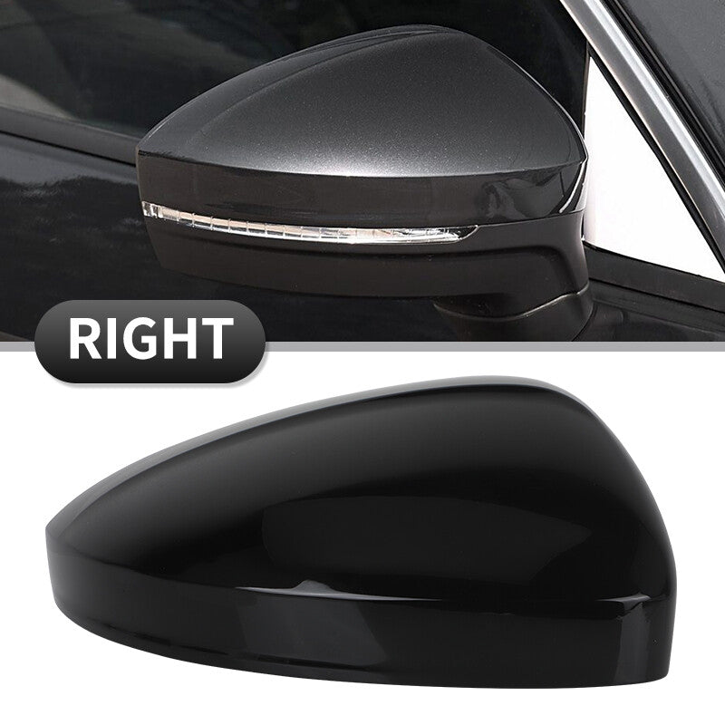 Right Passenger Side Door Wing Mirror Cover Cap Black for VW for Tiguan 2017-2023